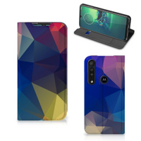 Motorola G8 Plus Stand Case Polygon Dark - thumbnail