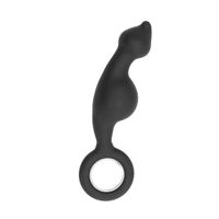 No. 62 - Dildo With Metal Ring - Black