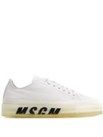 MSGM baskets à semelle oversize - Blanc - thumbnail