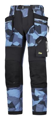 Snickers FlexiWork broek met holsterzak navy camo zwart maat XXXL taille 58 W42 Snickers FlexiWork broek met holsterzak navy camo zwart maat XXXL taille 58 W42