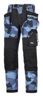 Snickers FlexiWork broek met holsterzak navy camo zwart maat XXXL taille 58 W42