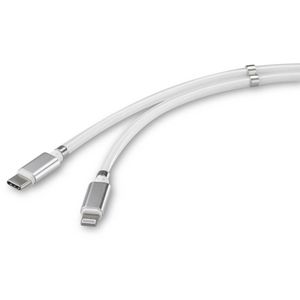 Renkforce USB-kabel USB 2.0 USB-C stekker, Apple Lightning stekker 2.00 m Wit TO-6886782