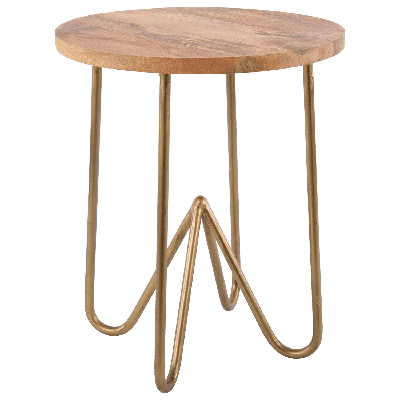 Krukje Ferro 29164 antiek goud + mangohout Krukje Ferro 29164 antiek goud + mangohout