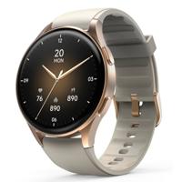 Hama Smartwatch 8900 GPS AMOLED 1.32 Goud/Beige - thumbnail