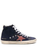 Golden Goose baskets montantes Francy en daim - Bleu