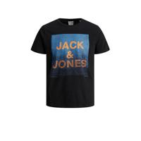 JACK & JONES CORE T-shirt York met logo zwart