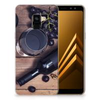 Samsung Galaxy A8 Plus (2018) Siliconen Case Wijn