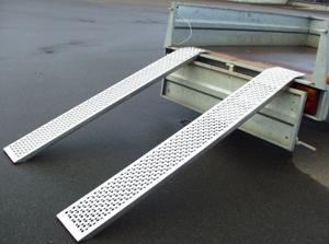 HP Autozubehör 11274 gerade Oprijsteunen 400 kg Aluminium 1500 mm x 215 mm x 35 mm