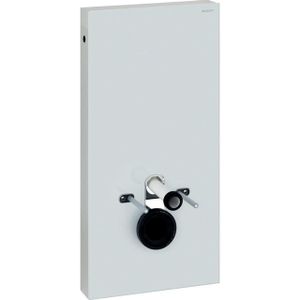 Geberit Monolith module voor wandcloset h101 glas wit aluminium 131021SI5