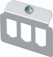 Obo-bettermann automatische canalis. Bodemplaathouder MTM 3B 3 x roestvrij staal