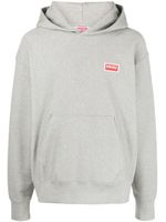 Kenzo hoodie en coton à logo imprimé - Gris