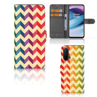 OnePlus Nord CE 5G Telefoon Hoesje Zigzag Multi Color - thumbnail