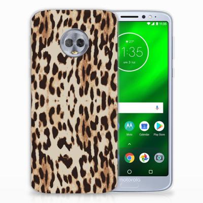 Motorola Moto G6 Plus TPU Hoesje Leopard Motorola Moto G6 Plus TPU Hoesje Leopard