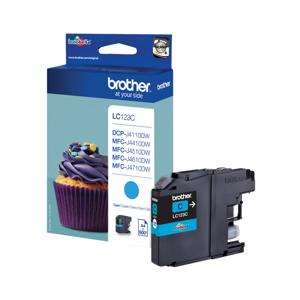 Brother LC-123C inktcartridge 1 stuk(s) Origineel Hoog (XL) rendement Cyaan