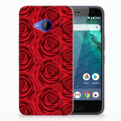 HTC U11 Life TPU Case Red Roses