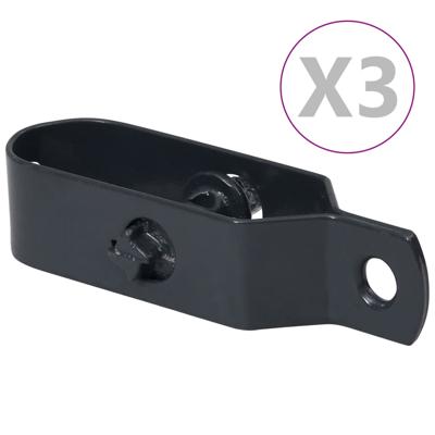 vidaXL Draadspanners 3 st 90 mm staal zilverkleurig vidaXL Draadspanners 3 st 90 mm staal zilverkleurig