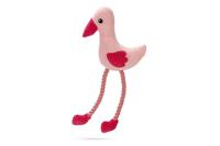 Beeztees Flamingo Flami Hondenspeelgoed, pluche, roze, 39,5 x 19,5 x 6 cm