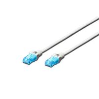 DIGITUS LAN kabel Cat 5e - 1m - CCA netwerkkabel met RJ45 - U/UTP niet afgeschermd - compatibel met Cat-6 & Cat-5 - wit
