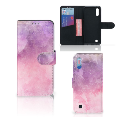 Hoesje Samsung Galaxy M10 Pink Purple Paint Hoesje Samsung Galaxy M10 Pink Purple Paint