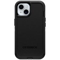 Otterbox Defender Backcover Apple iPhone 13, iPhone 14, iPhone 15 Zwart MagSafe compatible, Met standfunctie