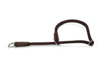 Beeztees wurgband - halsband hond - leer - bruin - 60 cm x 10 mm