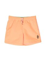 Ralph Lauren Kids short de bain à patch logo - Orange