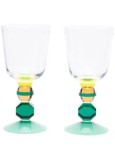 Reflections Copenhagen lot de deux pettis verres Mayfair en cristal - Blanc