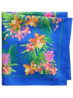 Polo Ralph Lauren foulard en soie à fleurs - Bleu - thumbnail