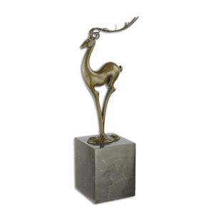 MODERNISTISCH BRONZEN BEELD VAN EEN ANTILOPE