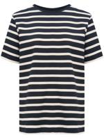 12 STOREEZ Gestreept T-shirt - Zwart