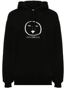 Société Anonyme hoodie Face à logo imprimé - Noir