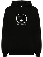 Société Anonyme hoodie Face à logo imprimé - Noir