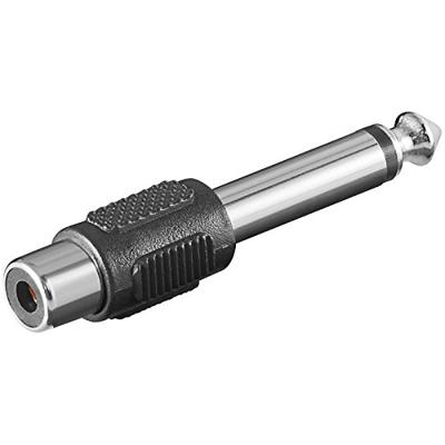 10 stuks MANAX audio-adapter jack mono 6,35 mm - cinch-kopung