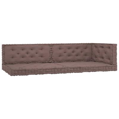 vidaXL Palletvloerkussens 5 st katoen taupe vidaXL Palletvloerkussens 5 st katoen taupe