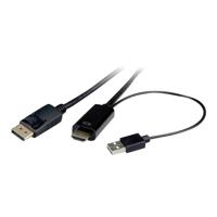 ROLINE HDMI kabel UltraHDTV - DisplayPort, M/M, zwart, 1 m