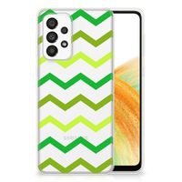 Samsung Galaxy A33 5G TPU bumper Zigzag Groen