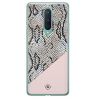 OnePlus 8 siliconen hoesje - Snake print