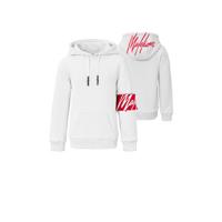 Malelions unisex hoodie wit/rood