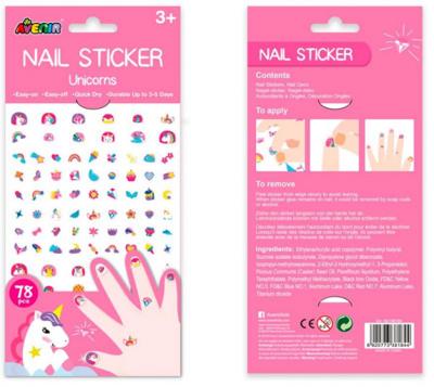 Avenir nagelstickers Unicorns meisjes 23 x 11 cm 78 stuks Avenir nagelstickers Unicorns meisjes 23 x 11 cm 78 stuks