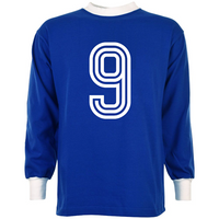 Bastia Retro Voetbalshirt 1970's + Nummer 9 (Franceschetti)