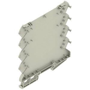 Weidmüller CH20M6 BP 4P-4P GY LF 1 1261516 DIN-rail-behuizing basiselement Gesloten, Voor DIN-rail montage 6.1 x 110.7 Kunststof Grijs 50 stuk(s)