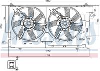 Koelventilatorwiel NISSENS, Diameter (mm)320mm, Spanning (Volt)12V, u.a. für Citroën, Peugeot - thumbnail