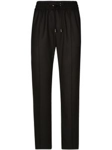 Dolce & Gabbana pantalon de jogging en laine - Noir