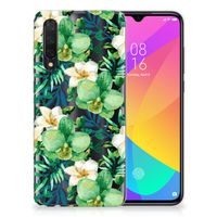 Xiaomi Mi 9 Lite TPU Case Orchidee Groen - thumbnail