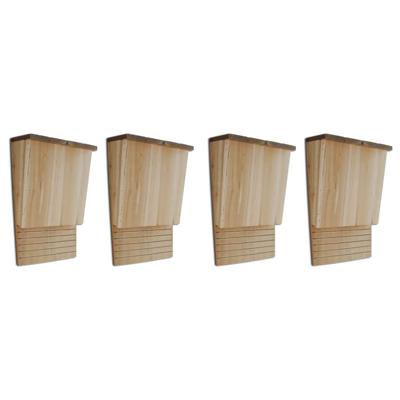 vidaXL Vleermuizenkasten 4 st 22x12x34 cm hout
