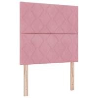 vidaXL Roze Fluwelen Hoofdbord met Diamantblokken Ontwerp 100 cm, vidaXL Roze Fluwelen Hoofdbord met Diamantblokken Ontwerp 200 cm