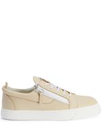 Giuseppe Zanotti baskets Frankie en cuir - Tons neutres