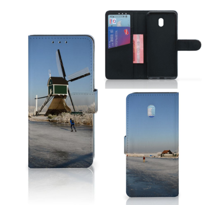 Xiaomi Redmi 8A Flip Cover Schaatsers Xiaomi Redmi 8A Flip Cover Schaatsers