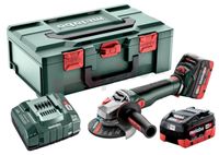 Metabo WVB 18 LT BL 11-125 Quick Accu Haakse Slijper | 18V | 2 x 5,5 Ah accu + snellader | Metabox 165L - 613057660