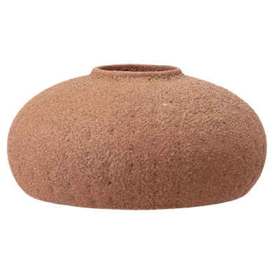 Bloomingville Vaas Bruin Steen ø15 7cm.H Bloomingville Vaas Bruin Steen ø15 7cm.H